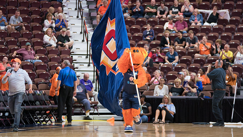 CT Sun mascot Blaze