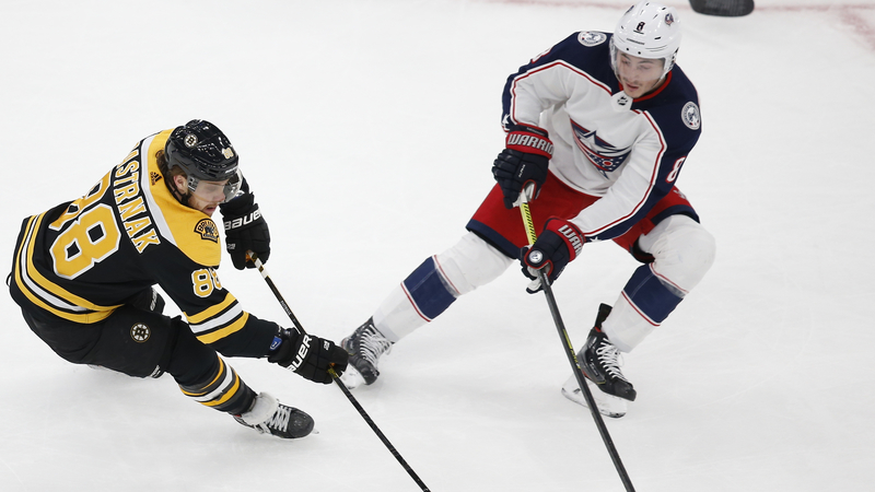 Boston Bruins winger David Pastrnak