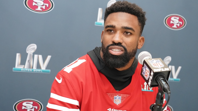 San Francisco 49ers running back Raheem Mostert