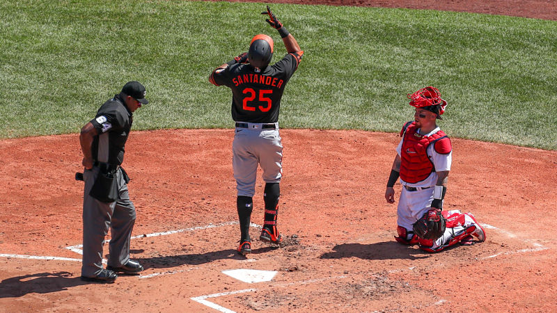 Baltimore Orioles right fielder Anthony Santander