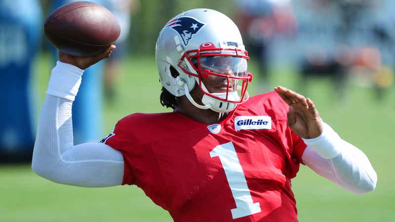 New England Patriots quarterback Cam Newton