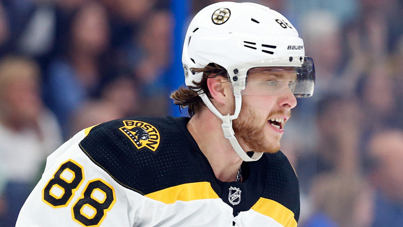 Boston Bruins forward David Pastrnak