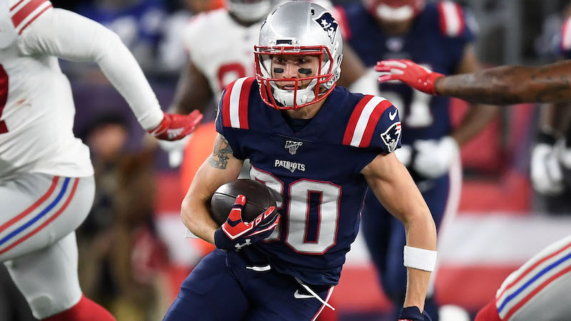 Patriots wide receiver Gunner Olszewski