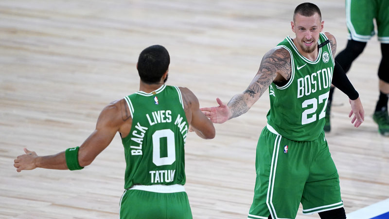 Boston Celtics' Jayson Tatum And Daniel Theis