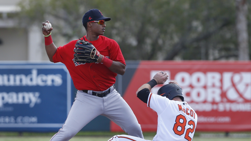 Boston Red Sox infielder Jeter Downs