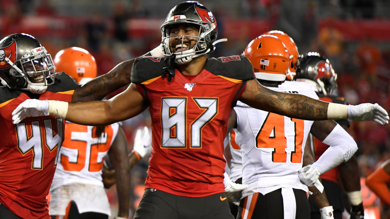 Tampa Bay Buccaneers tight end Jordan Leggett