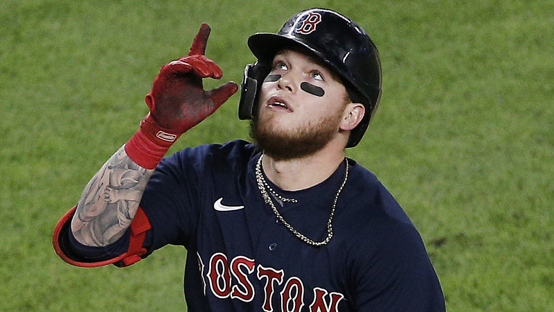 Boston Red Sox outfielder Alex Verdugo