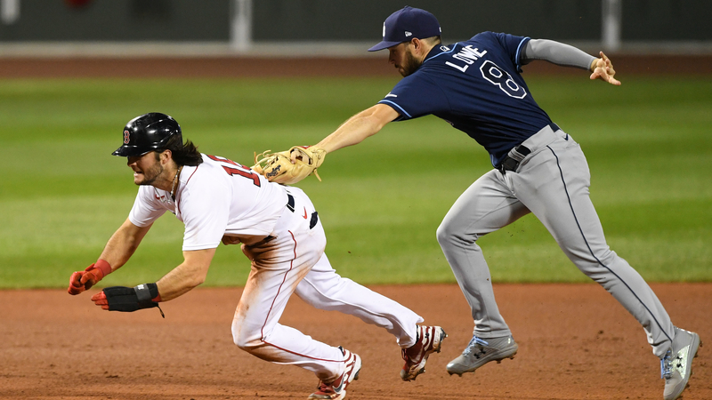 Boston Red Sox left fielder Andrew Benintendi