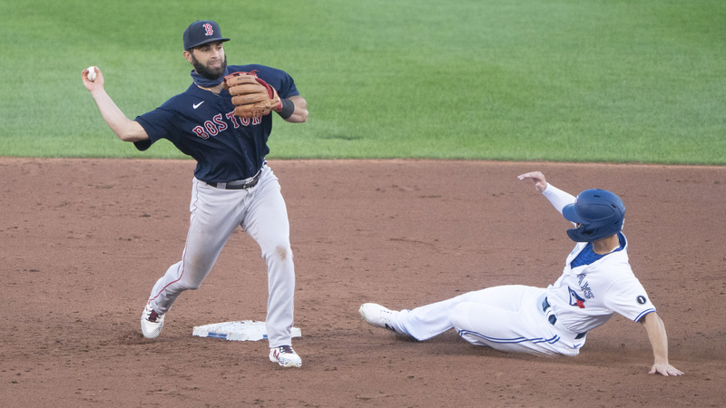 Boston Red Sox second baseman Jose Peraza
