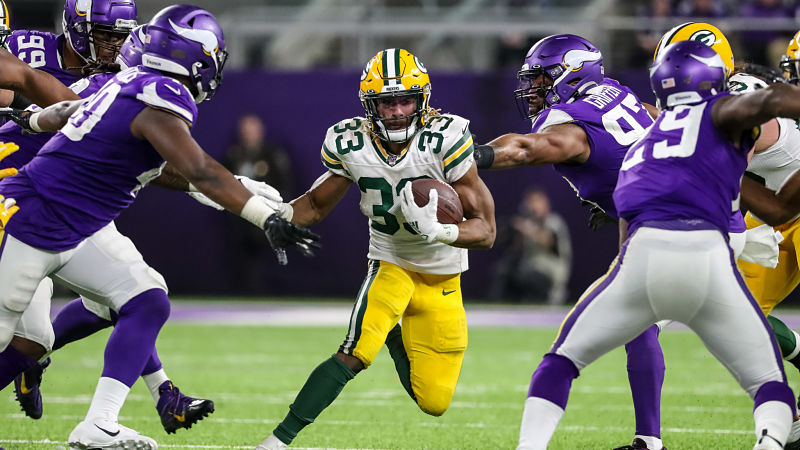 Green Bay Packers running back Aaron Jones