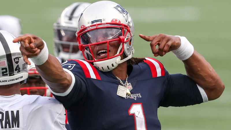 New England Patriots quarterback Cam Newton