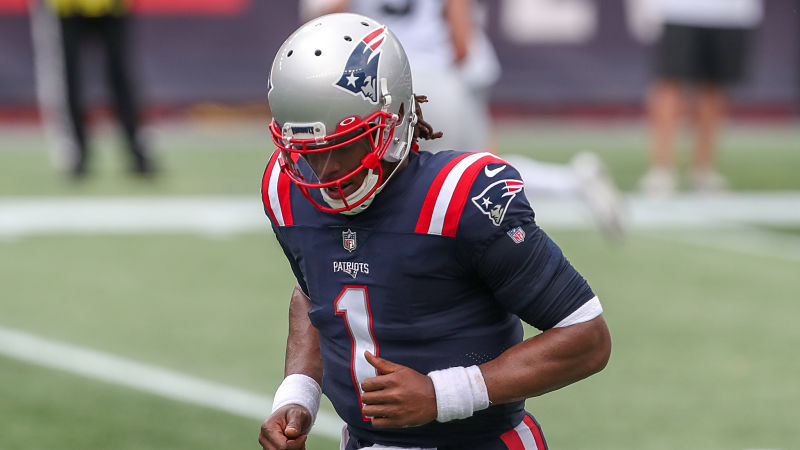 New England Patriots quarterback Cam Newton