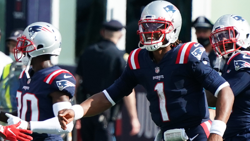 New England Patriots quarterback Cam Newton