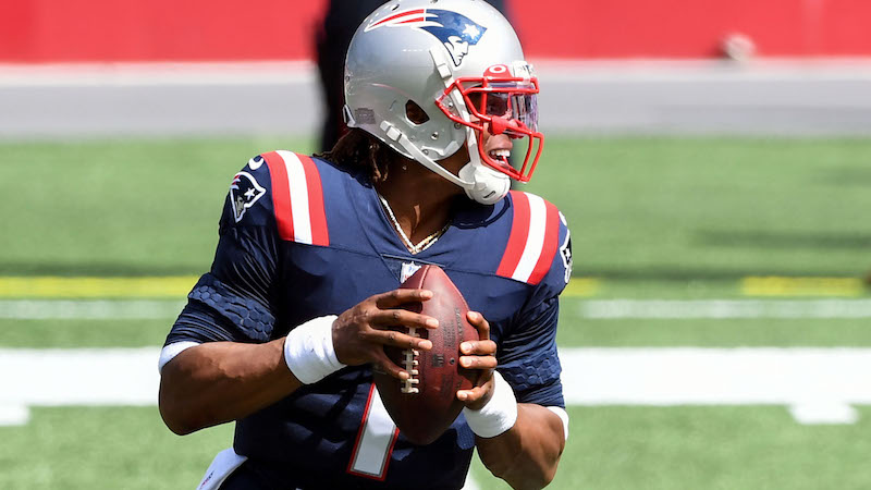 Patriots quarterback Cam Newton