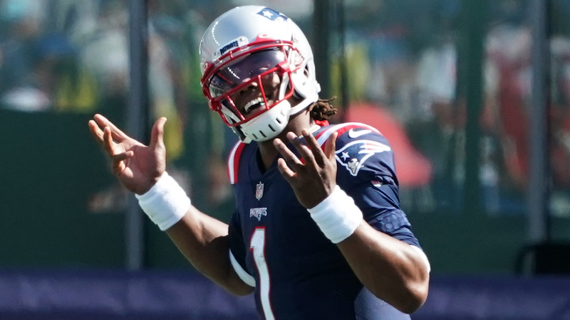 Patriots quarterback Cam Newton