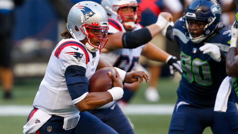 New England Patriots quarterback Cam Newton