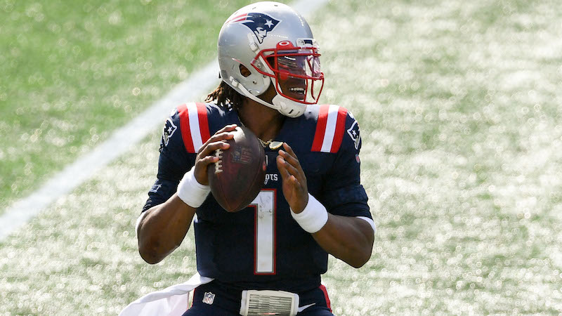 Patriots quarterback Cam Newton