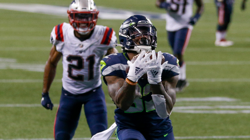 Seattle Seahawks running back Chris Carson