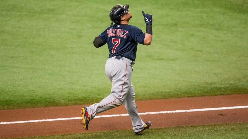 Boston Red Sox catcher Christian Vazquez