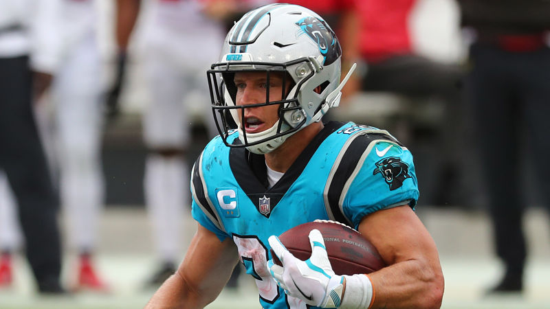 Carolina Panthers running back Christian McCaffrey