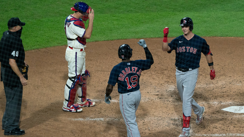 Boston Red Sox's Jackie Bradley Jr. And Bobby Dalbec