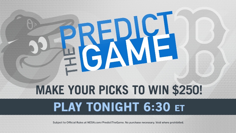 Orioles-Red Sox "Predict the Game"