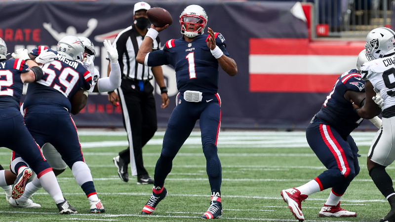 New England Patriots quarterback Cam Newton