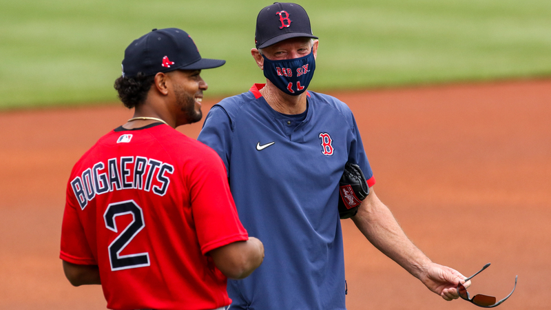 Boston Red Sox Shortstop Xander Bogaerts And Former Manager Ron Roenicke