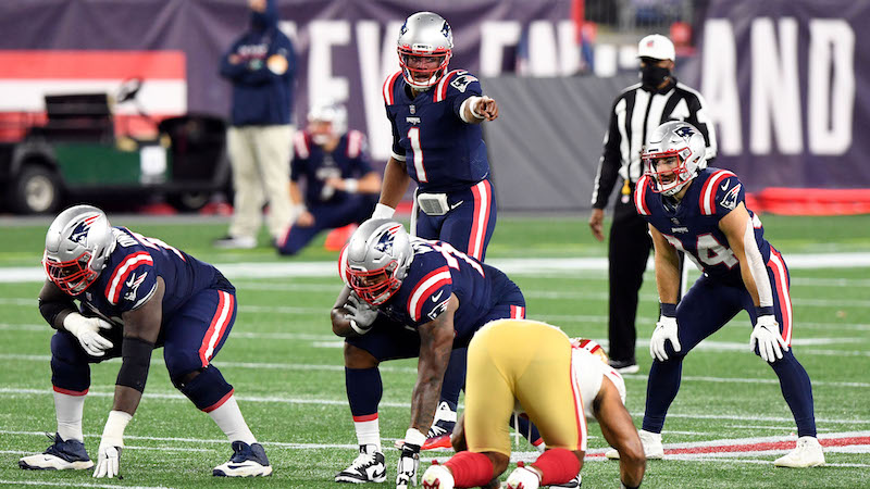 Patriots quarterback Cam Newton