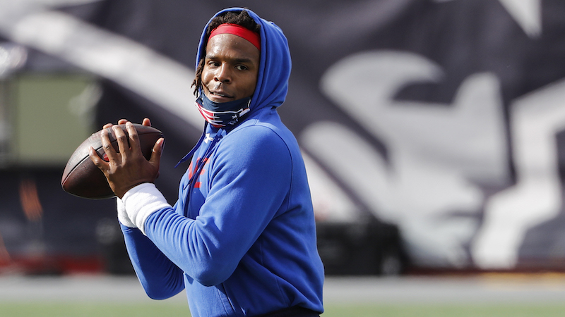 Patriots quarterback Cam Newton
