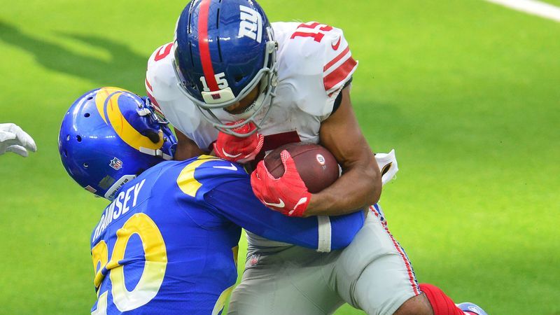 Los Angeles Rams corner Jalen Ramsey, New York Giants receiver Golden Tate