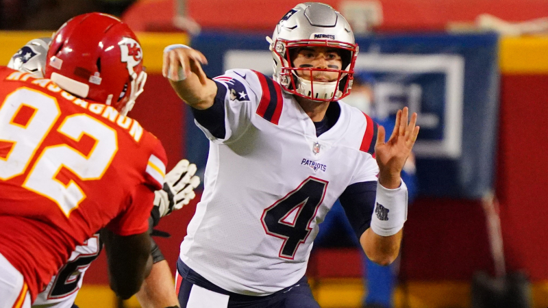 New England Patriots quarterback Jarrett Stidham