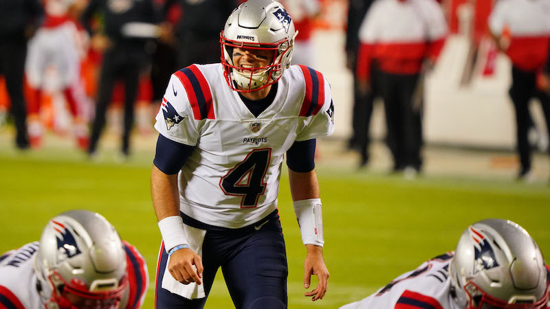 Patriots quarterback Jarrett Stidham
