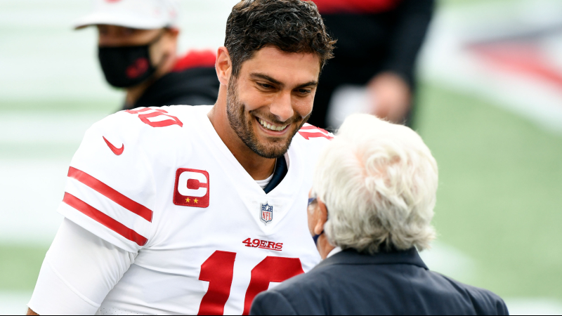 San Francisco 49ers quarterback Jimmy Garoppolo