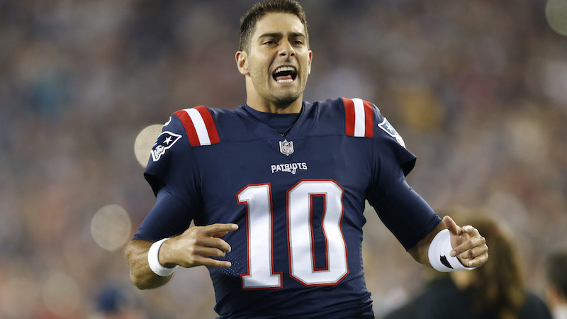 Patriots quarterback Jimmy Garoppolo