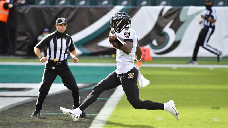Baltimore Ravens quarterback Lamar Jackson