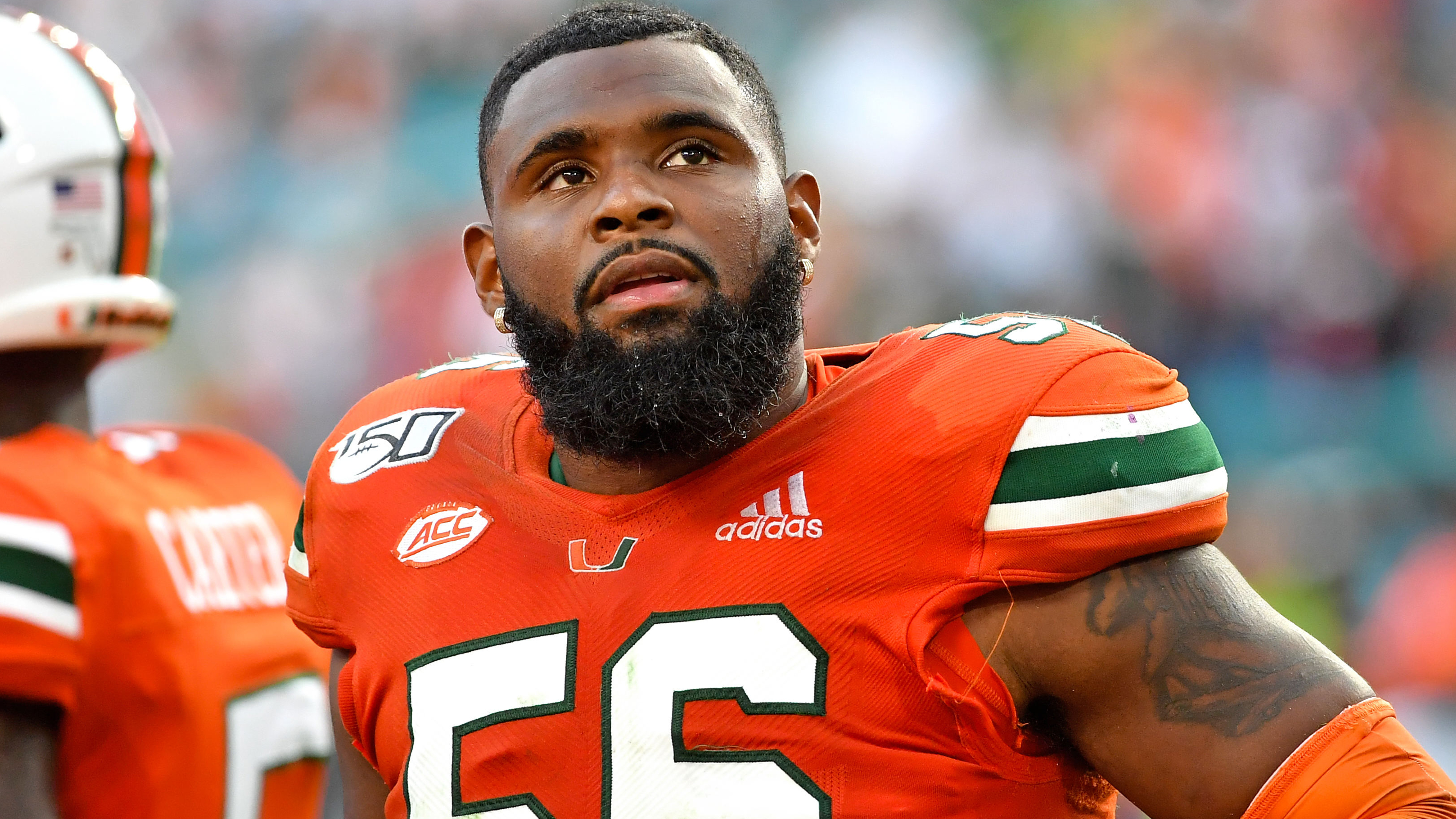 Miami Hurricanes linebacker Michael Pinckney
