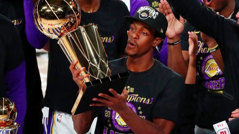 Los Angeles Lakers guard Rajon Rondo