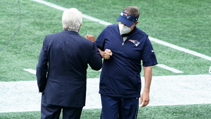 New England Patriots owner Robert Kraft and head coach Bill Belichick