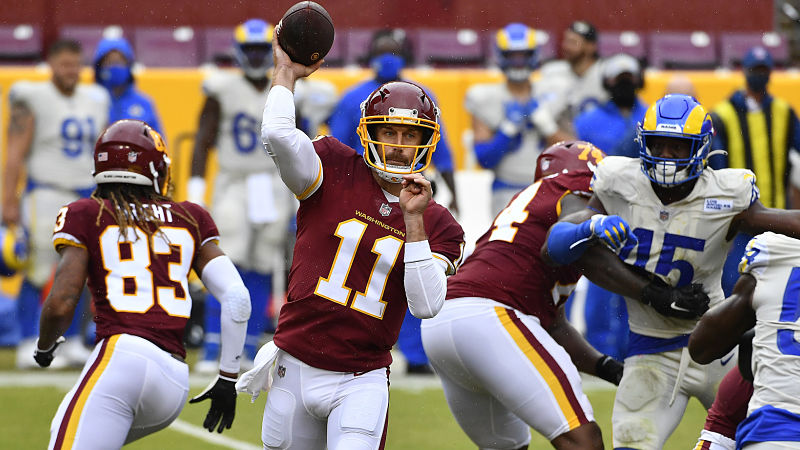 Washington Football Team quarterback Alex Smith