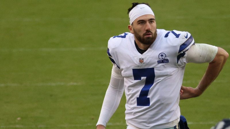 Dallas Cowboys quarterback Ben DiNucci