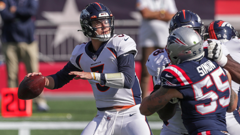 Denver Broncos quarterback Drew Lock