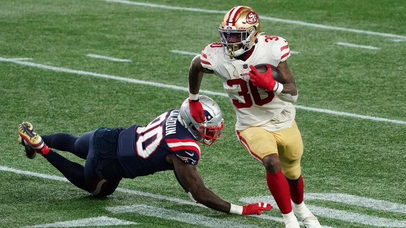 San Francisco 49ers running back Jeff Wilson