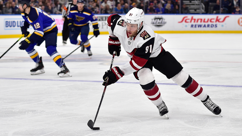 Arizona Coyotes winger Taylor Hall