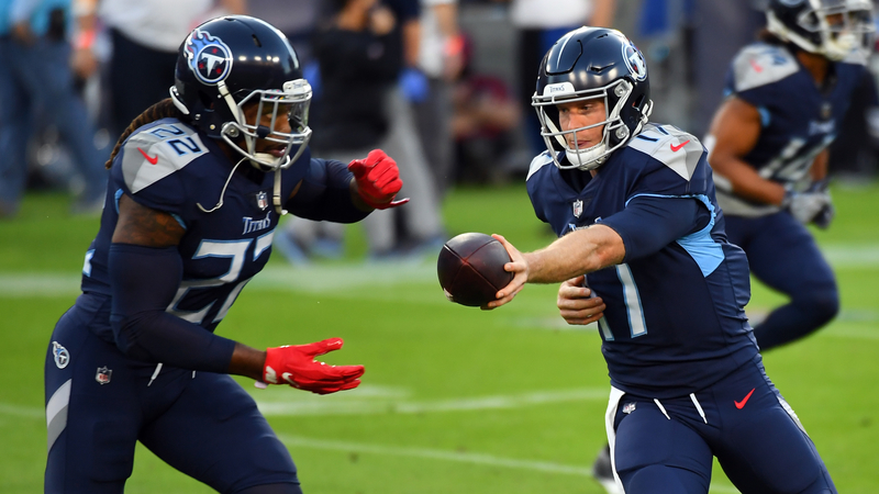 Tennessee Titans' Ryan Tannehill, Derrick Henry