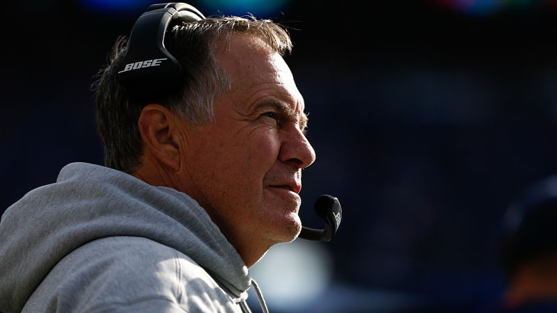 New England Patriots head coach Bill Belichick