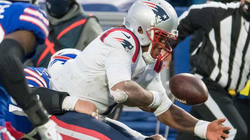 Patriots quarterback Cam Newton