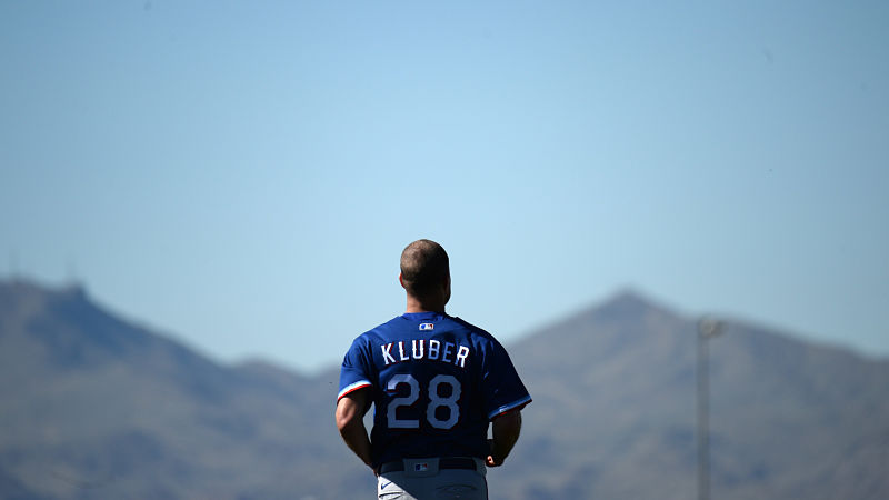 Texas Rangers pitcher Corey Kluber