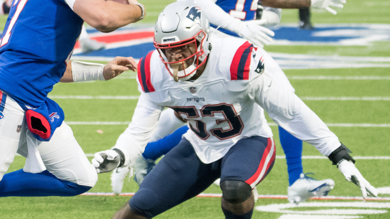 New England Patriots linebacker Josh Uche