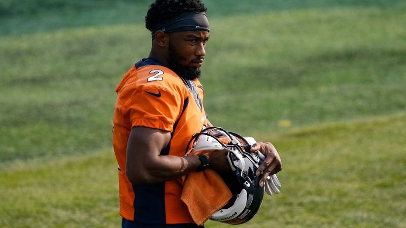 Denver Broncos wide receiver Kendall Hinton